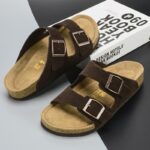 Comfortable Dual-Strap Birkenstock Style Men's Sandals – Versatile & Stylish