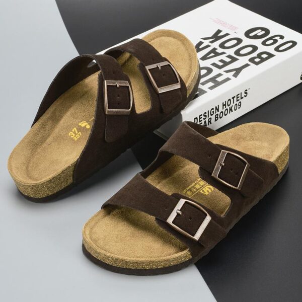 Comfortable Dual-Strap Birkenstock Style Men's Sandals – Versatile & Stylish