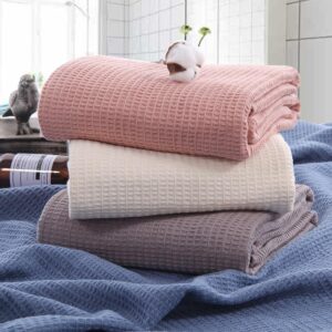 Luxurious Cotton Waffle Blanket – Comfortable, Breathable, Stylish