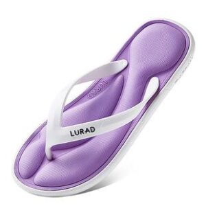 Vibrant Non-Slip Memory Foam Women's Flip Flops - Stylish Comfort