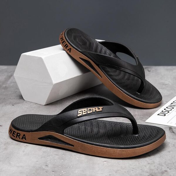 Stylish Men's Summer Flip-Flops - Non-Slip Beach Sandals