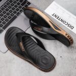 Stylish Men's Summer Flip-Flops - Non-Slip Beach Sandals