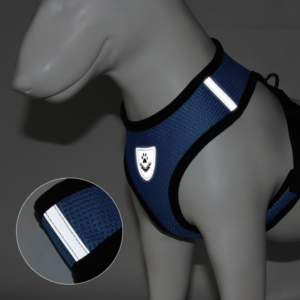 Vibrant Reflective Mesh Dog Harness - Adjustable & Breathable